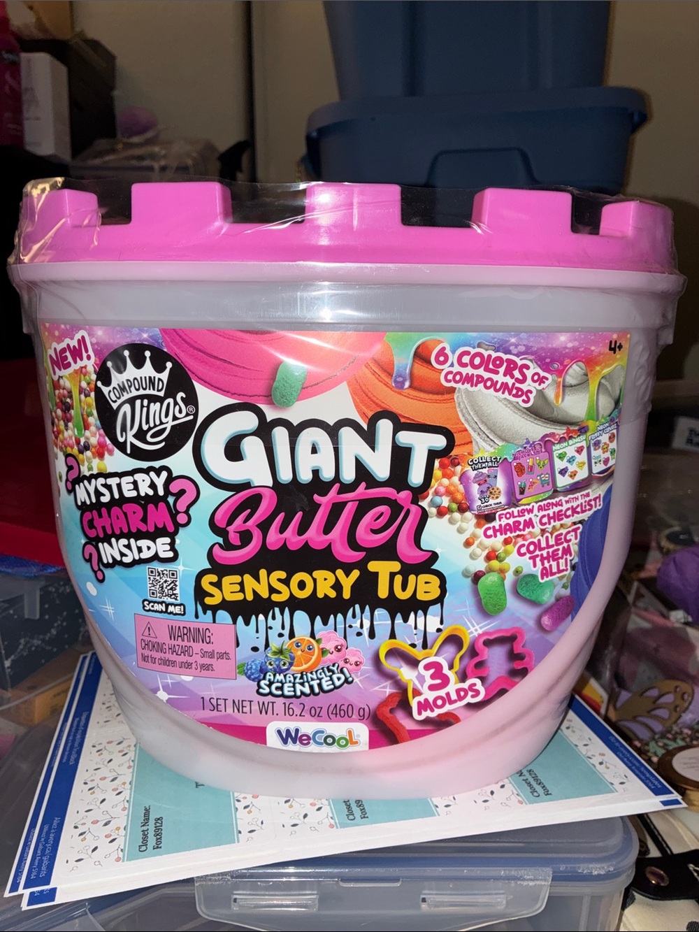 Giant Butter Sensory Tub - Pink